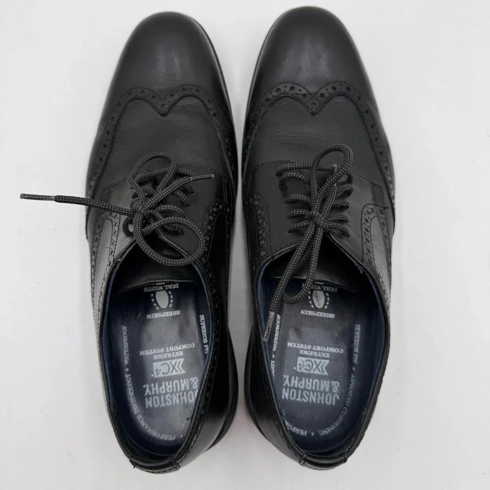 Johnston & Murphy Tanner Wingtip Waterproof‎ XC4 Comfort Dress Shoes Mens 10.5M